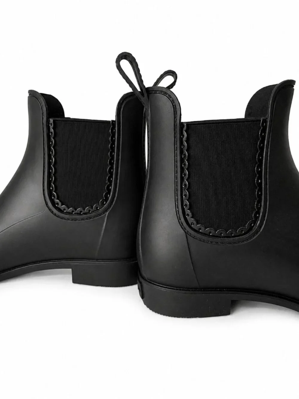 Jack Rogers Sallie Black Chelsea Rain Boots Waterproof Ankle Boots Size 8